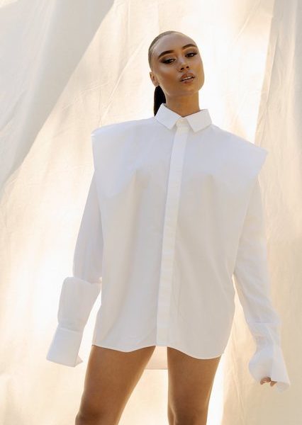 #FMFashion, Latoia Fitzgerald, Calafia buttoned up, Lionne Clothing