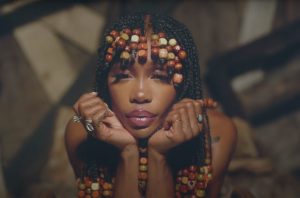 The closing scene of SZA's new video