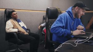 Vince and Kenny kickin' it at "The Cave"