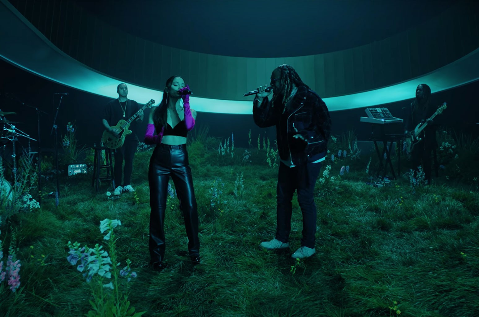 Presented by VEVO, Ariana Grande and Ty Dolla $ign give a lush performance of Ariana Grande’s “Safety Net”