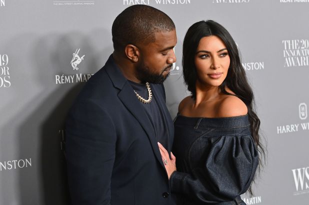 Kanye West and Kim Kardashian