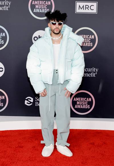 Bad Bunny AMas red carpet 2021