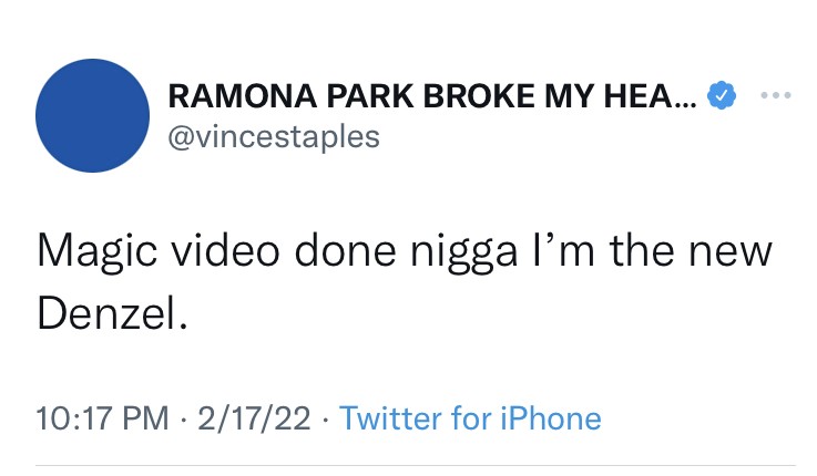 Move Over Denzel, Vince Staples Is Up Next!
