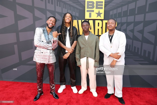 Jacob Latimore, Michael V. Epps, Alex Hibbert and Shamon Brown Jr. (Photo by Bennett Raglin/Getty Images 