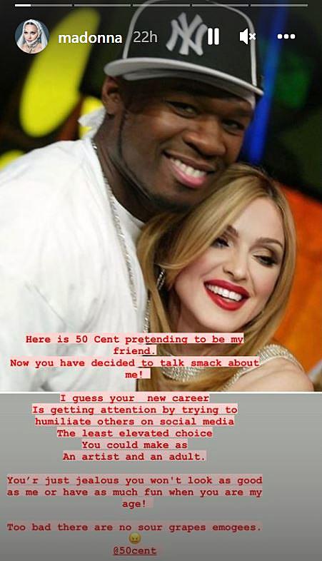 50 Cent Mocks Madonna Again, This Time For Photo Shoot