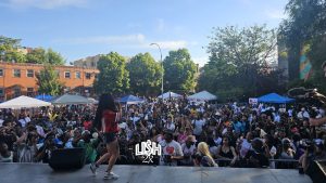 Singer Honey Bxby at Brooklyn Unity Fest 