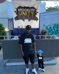 Dj Melod and son at Brooklyn Unity Fest 