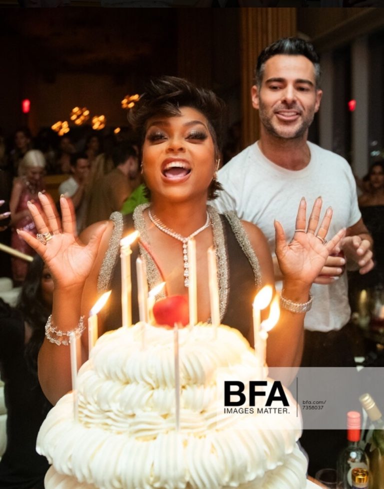 Taraji P Henson and Simkhai at NYFW afterparty at Boom Boom Room